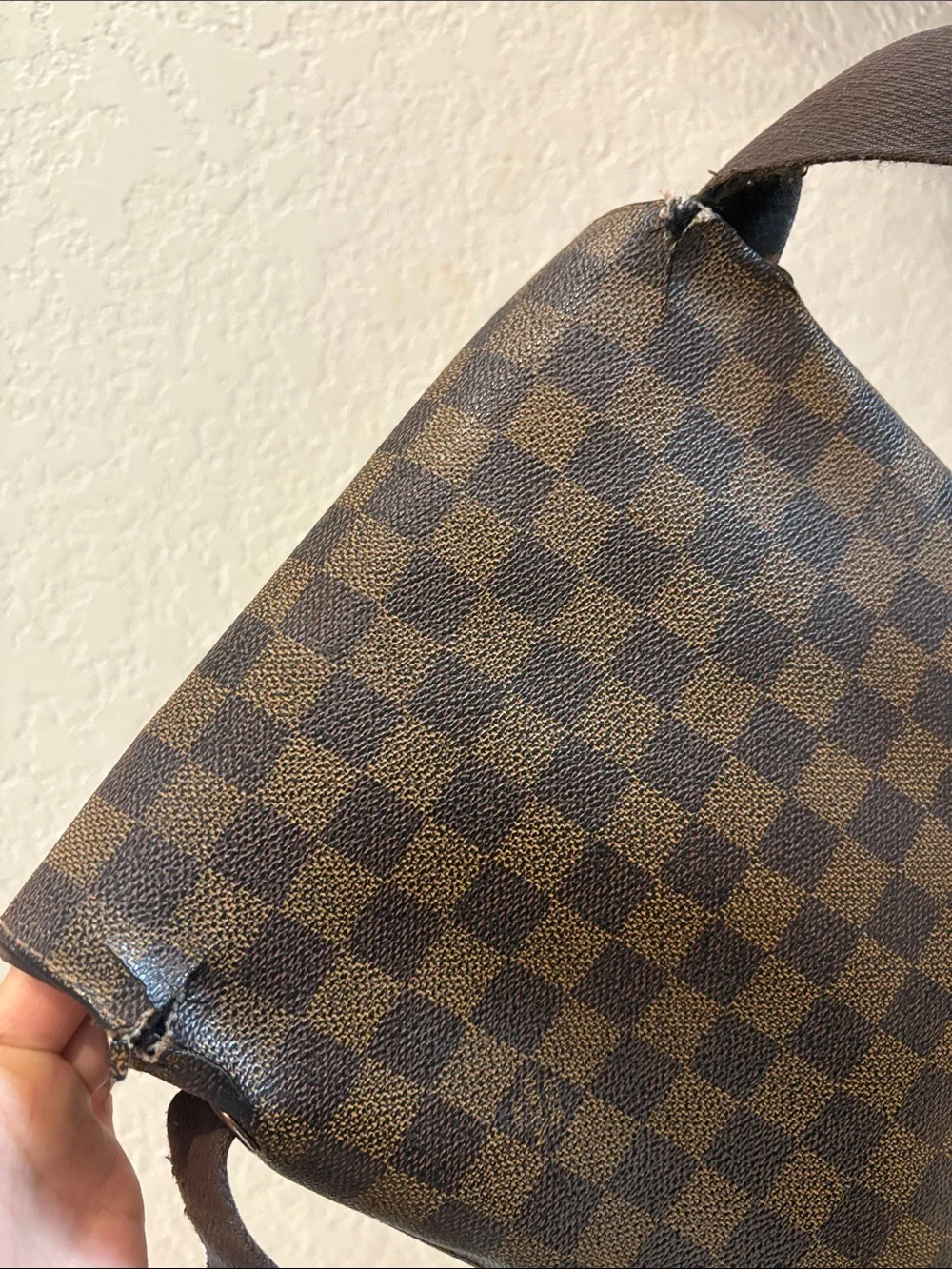 Louis Vuitton Damier Ebene Brown Brooklyn PM Crossbody Bag LV